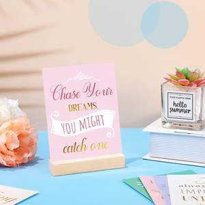 Papier d'impression personnalisé Notes positives de <span class=keywords><strong>motivation</strong></span> Cartes d'affirmation colorées avec support <span class=keywords><strong>en</strong></span> bois - Product Image 4