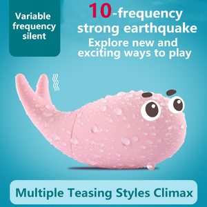Small Whales Jump <strong>Eggs</strong> with High Secrecy Adult Sex Toy for Women Liquid Silicone <strong>Vibrating</strong> <strong>Egg</strong> Silicone Clitoris Vibrator - Product Image 2