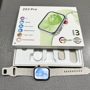 Z03 3 dây đeo 2.04 "AMOLED Smartwatch 2024 Hombre mujer montres reloj intelligentes BT cuộc gọi thông minh đồng hồ Z03 Pro - Product Image 4