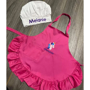 Duolai giáng sinh tạp dề cho mẹ và tôi Nhà Bếp Bộ Quà Tặng nấu ăn <span class=keywords><strong>pinafore</strong></span> Trắng Ruffle Tạp dề dành cho người lớn trẻ em Bông tạp dề - Product Image 4