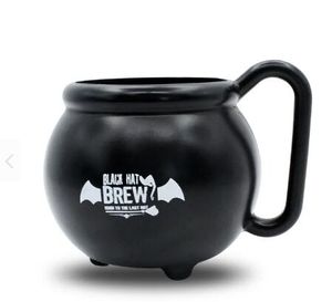 Taza de Caldero Negra de Halloween de Plástico de 15 oz con Asa - Product Image 2