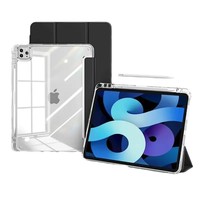 Étui de protection pour tablette avec rabat en forme de Y, avec porte-stylo, étui folio transparent pour iPad Air 6 7 11 pouces/iPad 11e génération 2025