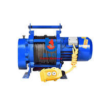 Nouveau treuil électrique monoposte multifonctionnel robuste triphasé AC 220V/240V/380V, 1 tonne, avec câble métallique et télécommande