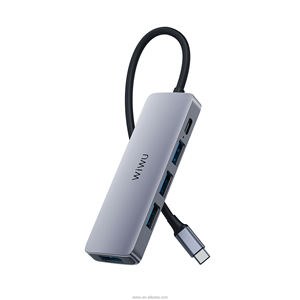 <span class=keywords><strong>Wiwu</strong></span> 60W Alpha A541bc ฮับ 5-in-1 Type-c เป็น Usb3.0+usb2.0+usb2.0+pd ผลิตจากอะลูมิเนียมอัลลอยด์ ทนทาน มีสินค้าพร้อมส่ง - Product Image 2