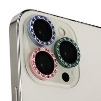 Accesorios para celulares mika de camara con diamante lüks lens temperli cam koruyucu için iphone 14 kamera