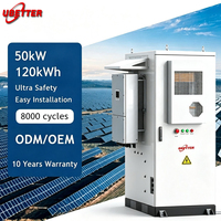 Batterie solaire 60kW 100kWh 120kWh 140kWh triphasée commerciale industrielle LiFePO4 Lithium avec refroidissement liquide, garantie 10 ans
