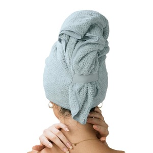 Gorro para secar el cabello, forro polar coral, de secado rápido, color sólido, para mujeres, cabello largo, uso doméstico - Product Image 3