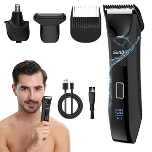 <b>TOP</b> Quality 3IN1 Body Trimmer Double Blade Foil Beard Electric Shaver for Men Hair Trimmer with Light Grooming Kit EVA Bag - Product Image 6