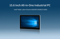 15.6 pouces LCD Compact panneau industriel PC résistif capacitif 3 GbE LAN industriel intégré écran tactile ordinateur Stock