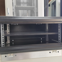 Armoire réseau murale en acier noir 4U, rack de serveur personnalisé en stock, profondeur 450 mm