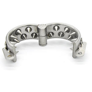 Afsluitbare Metalen Penis <span class=keywords><strong>Cock</strong></span> <span class=keywords><strong>Ring</strong></span> Met Puntige Verzwaarde Bal Brancard Lok Seksspeeltje Voor Mannen - Product Image 2