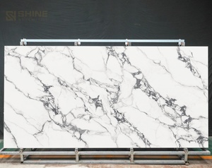 Feuille de pierre frittée flexible de 6mm pour mur incurvé et porte d'armoire personnalisée - Product Image 5