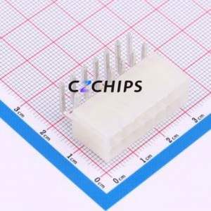 ZX-5557-4.2-2-7PWZ Wire-to-Board Pin Header Bent Lead Through Hole,P=4.2mm 2x7P 4.2mm Right Angle Insert Mini-Fit (MX 4.2) - Product Image 1