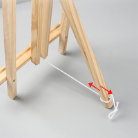 Chevalet publicitaire portable pour enfants, table de bureau en bois, chevalet en H, chevalet à trépied pour l'art, vente en gros