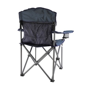 Chaise de camping pliante en métal de haute qualité, surdimensionnée, rembourrée, confortable et portable pour pique-nique en extérieur - Mobilier d'extérieur pour utilisation en parc - Product Image 2