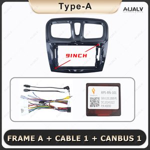 Cadre de lecteur DVD Android 9 pouces pour <span class=keywords><strong>RENAULT</strong></span> SANDERO LOGAN 2015-2018 Car Multimedia Gps Navigation Panel 2din Head Units Trim - Product Image 3