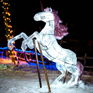 Lumières extérieures imperméables à motif de cheval 3D pour la décoration paysagère - Product Image 1