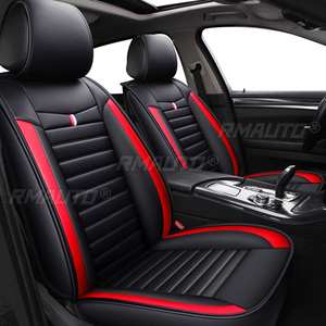 Lot de 2 housses de siège auto universelles avant et arrière en cuir, protection de siège, tapis de protection pour sièges de voiture, accessoires auto 4 saisons - Product Image 4