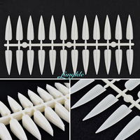 Fangkle Vente en gros Nail Color Stiletto Nail Display Tips 240pcs pour salon