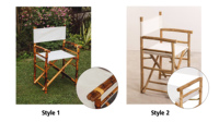 Chaise d'extérieur en bois de bambou Fonction pliable Chaise de plage et de camping