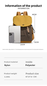 Sac à dos de voyage unisexe grand format, imperméable, pour l'extérieur, avec logo personnalisé, en polyester, fermeture éclair originale, sac à dos scolaire tendance - Product Image 2