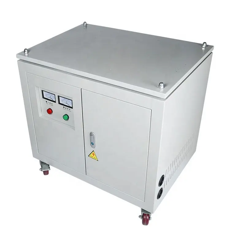 30kVA 30kW tiga fase IGBT transformator tunggal 220V ke tiga 380V/220V/200V fase AC konverter tegangan