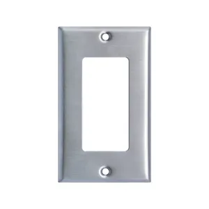 UL Approved Stainless Steel Outlet Cover Rocker Switch Wall Cover Plates Decorator Metal