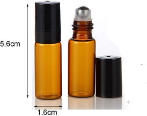Transparent Amber Glass Essential Oil Serum Eye Drop <b>Sample</b> <b>Bottles</b> Hot Stamping Screw/Dropper Cap 1ml/2ml/3ml/5ml Capacities - Product Image 5