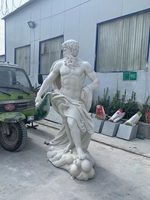 Grande sculpture d'ange en fibre de verre pour l'extérieur Statue de jardin moderne en résine personnalisée