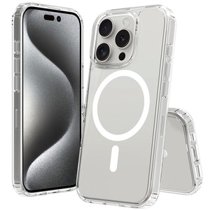 Coque de téléphone portable en acrylique anti-jaunissement haute transparence pour Phone 11 12 13 14 15 16 Pro Max - Product Image 2