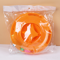 Jouet de puzzle rotatif de luxe pour chat à 3 niveaux, écologique, avec pistes à roulettes en plastique et balles pour l'exercice mental
