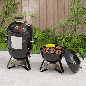 Multi Functional Smoking And Grilling Oven 18.5 Inch Charcoal Grill Outdoor Smoker For Meat And Fish - Product Image 1