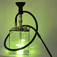 Nouveau : Chicha en plastique biodégradable 2026 – Offre à durée limitée – Chicha acrylique LED pas chère – Vente en gros