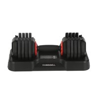 Haltère réglable en fonte de 11 kg, sélection rapide 10 niveaux (1-11 kg), avec verrouillage, pour la musculation à domicile