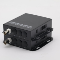Konverter Video Analog 1 Saluran dengan Data Reverse 485 ke Serat Optik untuk Drone CVBS BNC Video Over Fiber Media Converter 20KM