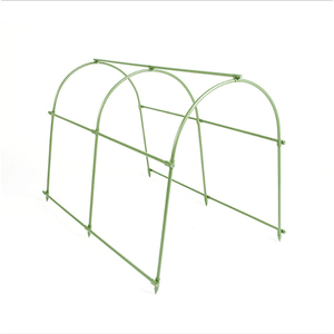 Pergola Outdoor Gardening Pergola Flower Stand Wear-resistant <b>Plastic</b>-coated Steel Pipe Plant Vegetable Support <b>Rod</b> Bracket - Product Image 1