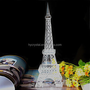 LEDライト売れ筋ウェディングクリスタルガラスエッフェル塔像誕生日プレゼント。 - Product Image 2