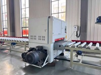 Mesin Pengamplas Kayu Satu Sisi dengan Kontrol PLC, Sander Sabuk Lebar Otomatis Akurasi Tinggi, Motor 56kW, Gearbox, Bearing, dan Engine