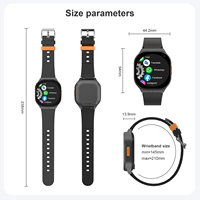 Montre connectée pour enfants D10, carte SIM 4G, système Android 8.1, appel vidéo, géolocalisation, Wi-Fi, GPS, positionnement LBS