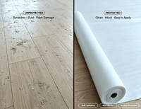 Rouleau de feutre de protection de sol personnalisé avec logo, imperméable, auto-adhésif, non tissé, pour la décoration intérieure de la maison