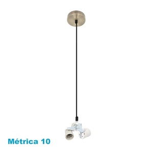 Lampada a sospensione in pelle, E27, dimensioni 10x10 cm, ideale per l'illuminazione decorativa in spazi moderni. - Product Image 1