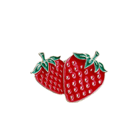Nieuwe Groente Fruit Badge Legering Simulatie Pompoen Ananas Kers Cartoon Broche Pin Gesp Feest Bruiloft Heren Dames