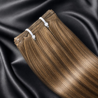 Extensions de cheveux humains vierges bruts, alignés aux cuticules, tissage Genius Weft, aspect noué à la main, invisibles et sans couture, prix de gros usine, fournisseur