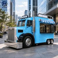 Remorque de concession alimentaire mobile avec trappe pliable et étagères intérieures pour les foires en plein air et la vente de snacks