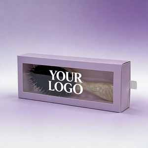 Boîte cadeau OEM personnalisée style tiroir pour brosse à cheveux, vente en gros à bas prix, avec étui, emballage en papier de luxe écologique gaufré - Product Image 1
