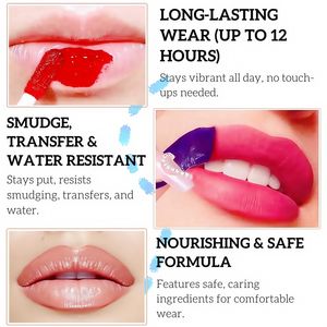 Delineador de labios de etiqueta privada personalizado, lápiz labial, brillo de labios, tinte de tatuaje, maquillaje de manchas, tatuaje delineador de labios de larga duración - Product Image 3