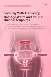 Logo Portable chauffage vibrant taille masseur <span class=keywords><strong>ceinture</strong></span> pour période soulagement des crampes femmes douleur menstruelle chaud abdominal maison bureau utilisation - Product Image 4