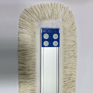 Serpillère en coton à grande surface pour usage intensif, industrielle, hôpital, salle de sport, hôtel, avec plaque en aluminium et fixation <span class=keywords><strong>velcro</strong></span> - Product Image 3