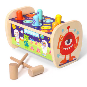 Giocattolo da abbattere con martello elefante in legno personalizzato per bambini con giocattoli educativi xilofono per bambini - Product Image 2