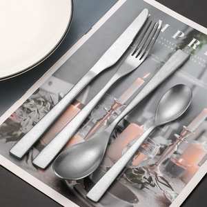 Bộ Đồ Ăn Cổ Bằng Inox Nĩa Dao Muỗng Trà Chất Lượng Cao - Product Image 4